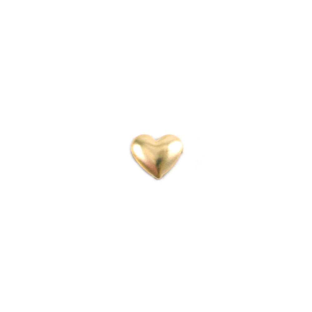 Charms & Solderable Accents Gold Filled Small Puffy Heart Solderable Accent, 26g - Pack of 5